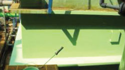 Perbaikan Tangki Chlorination Plant